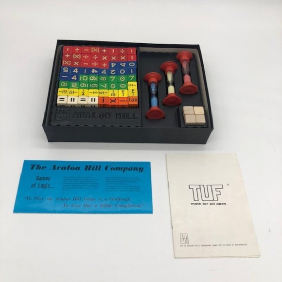 Rare, Vintage 1969 Avalon Hill Tuf Game of Mathematics - Picture 2 of 8